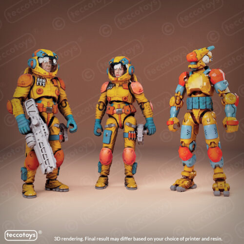 Hazmat Response Unit 3D printable action figure files (pre-supported)