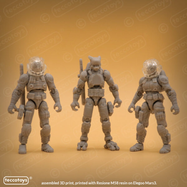 Hazmat Response Unit 3D printable action figure files (pre-supported)