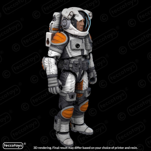 Astro Engineer 3D printable action figure file (pre-supported)