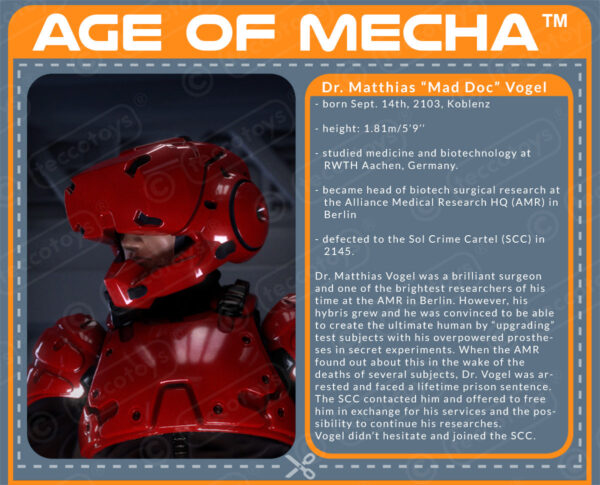 AOMAF002_03.jpg Age Of Mecha™ Dr. Matthias Mad Doc Vogel (action figure kit print file)