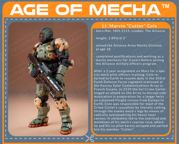 AOMAF003_03.jpg Age Of Mecha™ Lt. Marvin Cutter Cole and SGM. Connor Brady double figure pack (action figure kit print file)