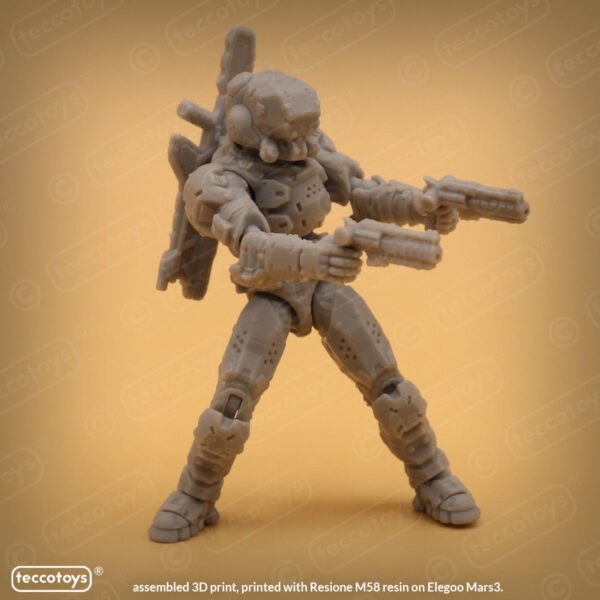 AOMAF003_06.jpg Age Of Mecha™ Lt. Marvin Cutter Cole and SGM. Connor Brady double figure pack (action figure kit print file)