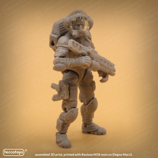 AOMAF005_007.jpg Age Of Mecha™ Maj. Janice Delacroix (action figure kit print file)
