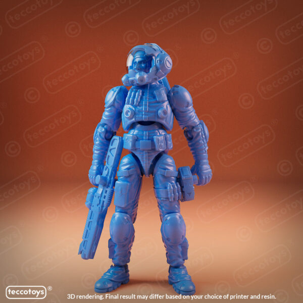 AOMAF006_001.jpg Age Of Mecha™ Capt. Allan Delgado (action figure kit print file)
