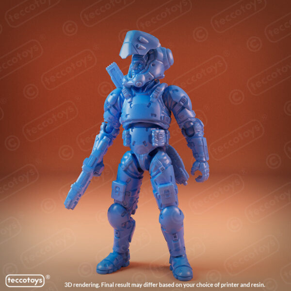 AOMAF007_001.jpg Age Of Mecha™ The Hawk (action figure kit print file)