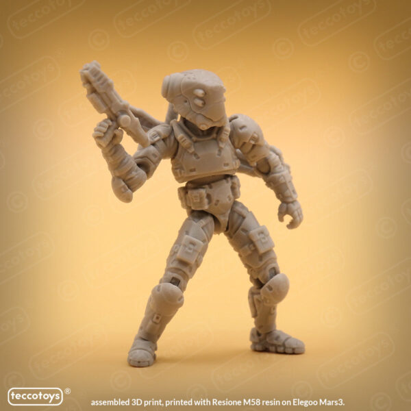 AOMAF007_004.jpg Age Of Mecha™ The Hawk (action figure kit print file)