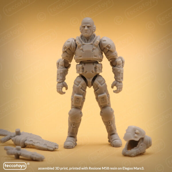 AOMAF007_007.jpg Age Of Mecha™ The Hawk (action figure kit print file)