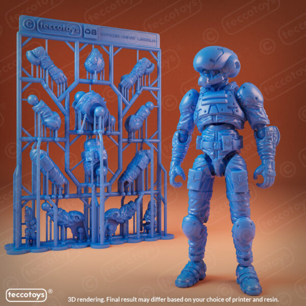 AOMAF008_002.jpg Age Of Mecha™ Capt. Perry Lincoln (action figure kit print files)