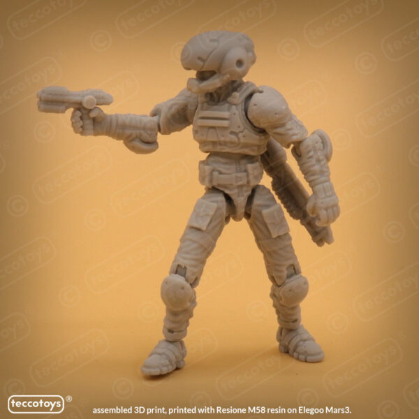 AOMAF008_006.jpg Age Of Mecha™ Capt. Perry Lincoln (action figure kit print files)