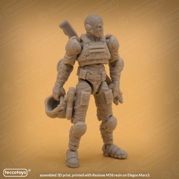AOMAF008_007.jpg Age Of Mecha™ Capt. Perry Lincoln (action figure kit print files)