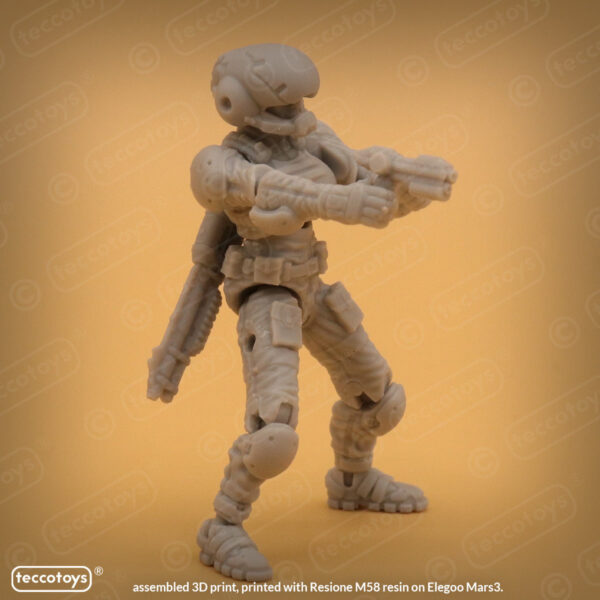 AOMAF009_005.jpg Age Of Mecha™ Officer Alicia Sharma (action figure kit print file)