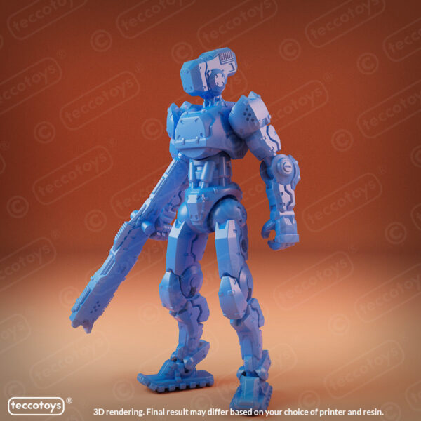 AOMAF010_001.jpg Age Of Mecha™ Combat Drone ZX-C (action figure kit print file)