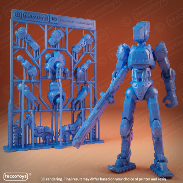 AOMAF010_002.jpg Age Of Mecha™ Combat Drone ZX-C (action figure kit print file)