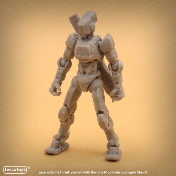 AOMAF010_004.jpg Age Of Mecha™ Combat Drone ZX-C (action figure kit print file)