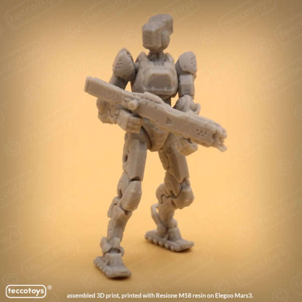 AOMAF010_005.jpg Age Of Mecha™ Combat Drone ZX-C (action figure kit print file)