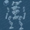 Pocket Mech™ Fatboy 3D printable action figure file (pre-supported)