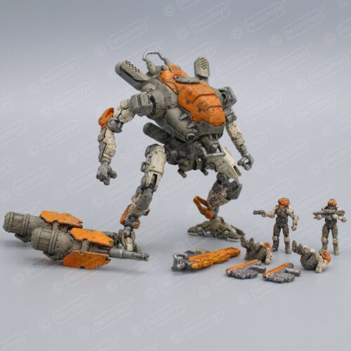 Pocket Mech™ Heavy 3D printable action figure file (pre-supported)