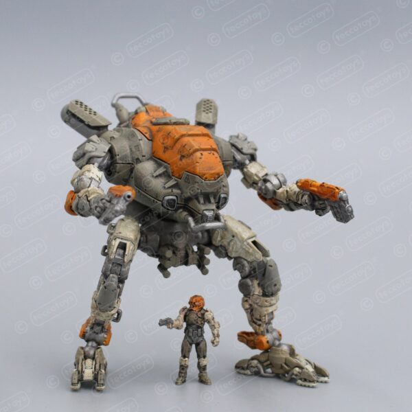 AOMPM002_04.jpg Pocket Mech™ Heavy 3D printable action figure file (pre-supported)