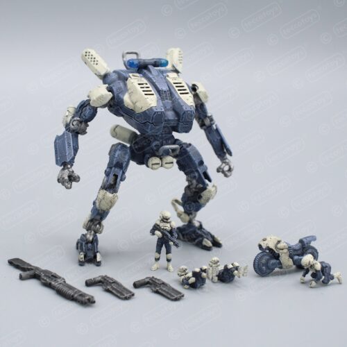 Pocket Mech™ Police 3D printable action figure file (pre-supported)