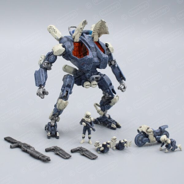 Pocket Mech™ Police 3D printable action figure file (pre-supported)
