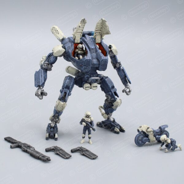 Pocket Mech™ Police 3D printable action figure file (pre-supported)