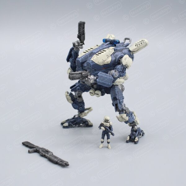 Pocket Mech™ Police 3D printable action figure file (pre-supported)