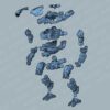 Pocket Mech™ Police 3D printable action figure file (pre-supported)