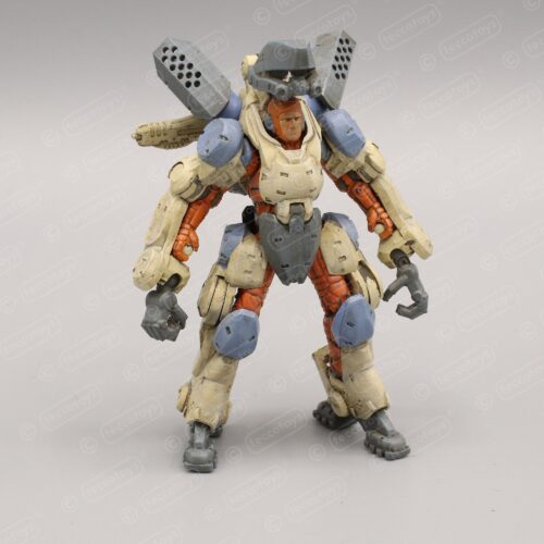 Age Of Mecha™ Exo Armor Space Type 3D printable action figure file (pre-supported)
