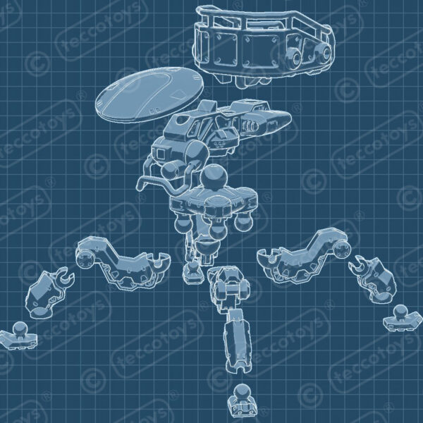 M.U.L.E. 3D printable action figure file