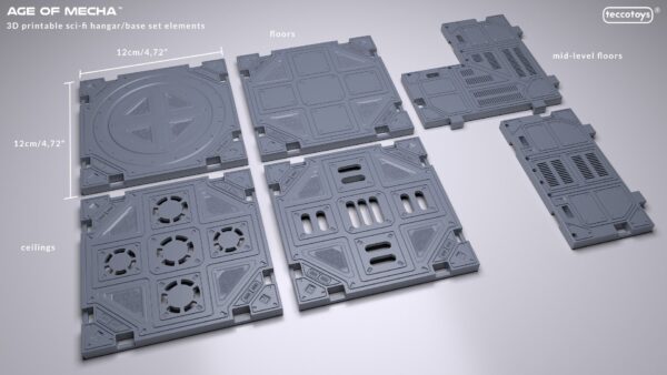 Set_parts_001.jpg 3D Printable Sci-Fi Hangar/Base Set Elements