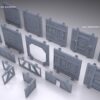3D Printable Sci-Fi Hangar/Base Set Elements