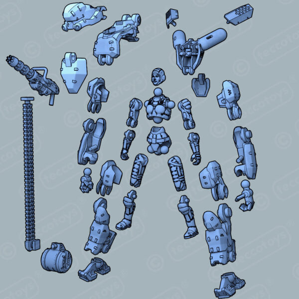 assembly_4e2e2bd3-bb0a-46db-8ab2-011a773f0757.jpg Age Of Mecha™ Exo Armor Heavy 3D printable action figure file (pre-supported)